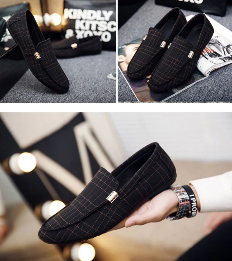 Khan Męskie Mokasyny Dress Loafers - Szary
