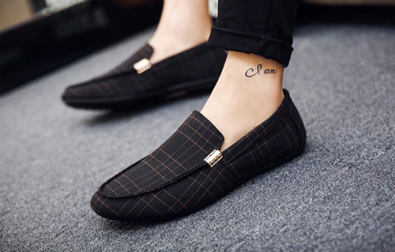 Khan Męskie Mokasyny Dress Loafers - Szary