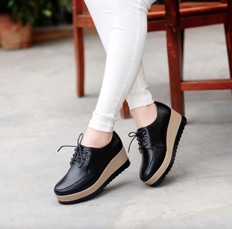 Kimmie Damskie Buty Typu Oxford - Żółty