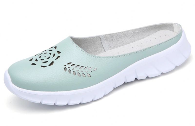 Klapki Damskie Lali - Letnie Buty - Zielony
