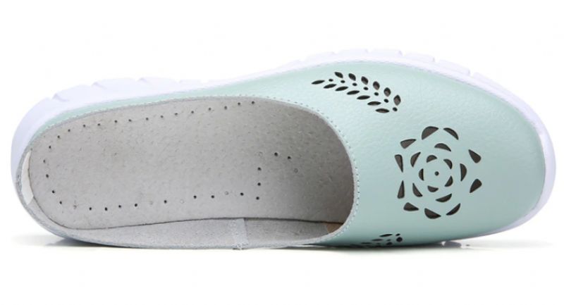 Klapki Damskie Lali - Letnie Buty - Zielony