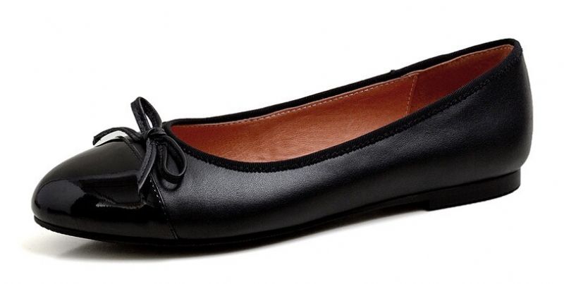 Klara Damskie Płaskie Skórzane Buty - Brązowy