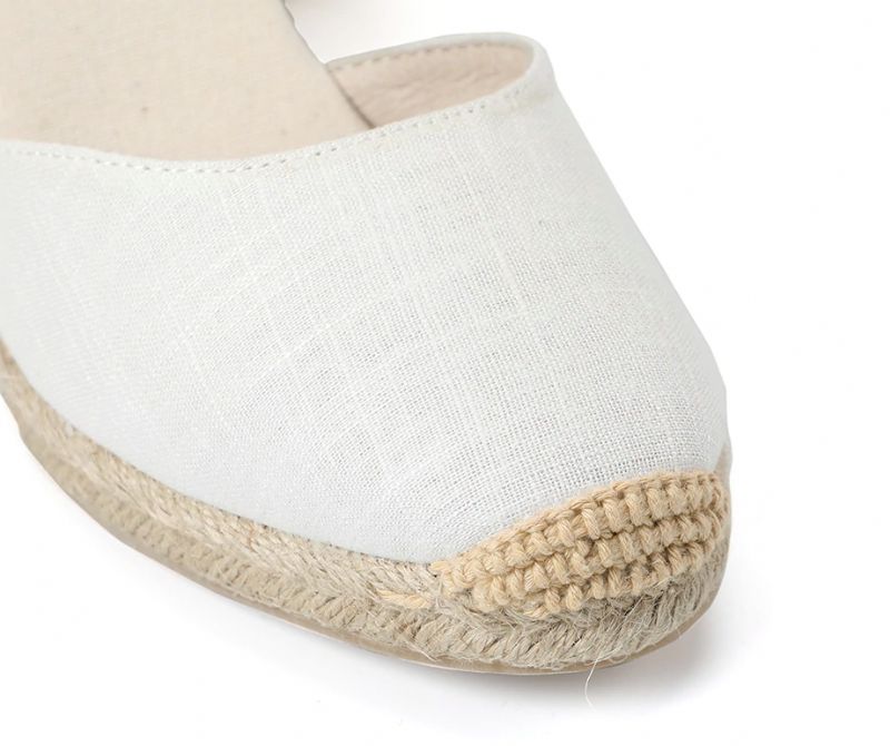 Klinowe Buty Damskie Arasy - Biały 3 cale
