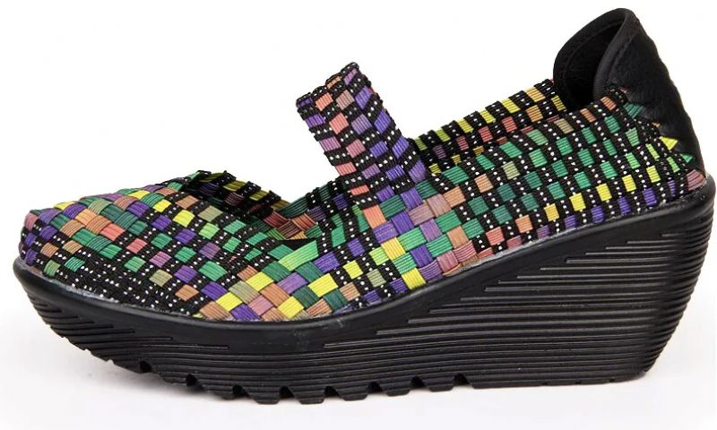 Klinowe Buty Damskie Ashoka - Wielokolorowy