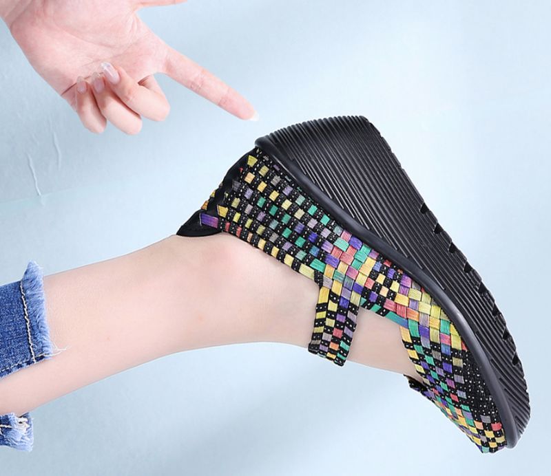Klinowe Buty Damskie Ashoka - Wielokolorowy