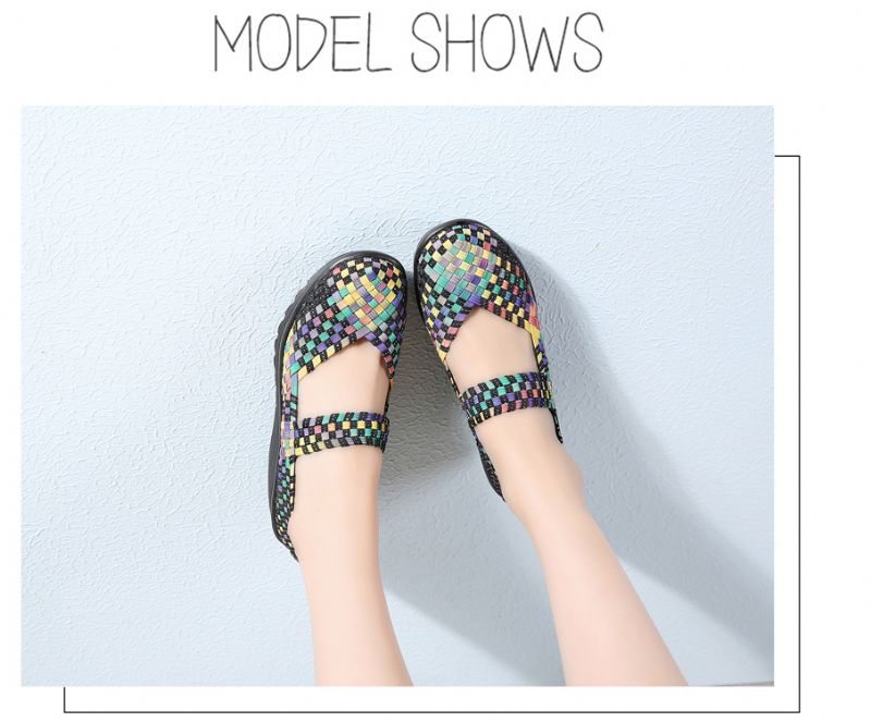 Klinowe Buty Damskie Ashoka - Wielokolorowy
