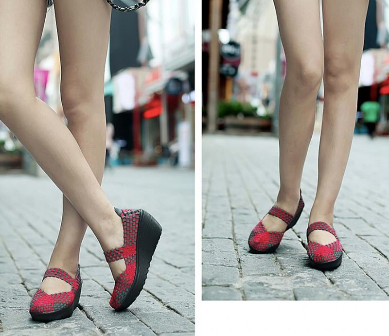 Klinowe Buty Damskie Ashoka - Wielokolorowy
