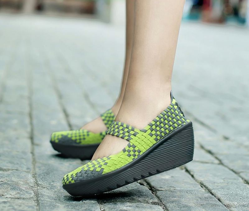 Klinowe Buty Damskie Ashoka - Wielokolorowy