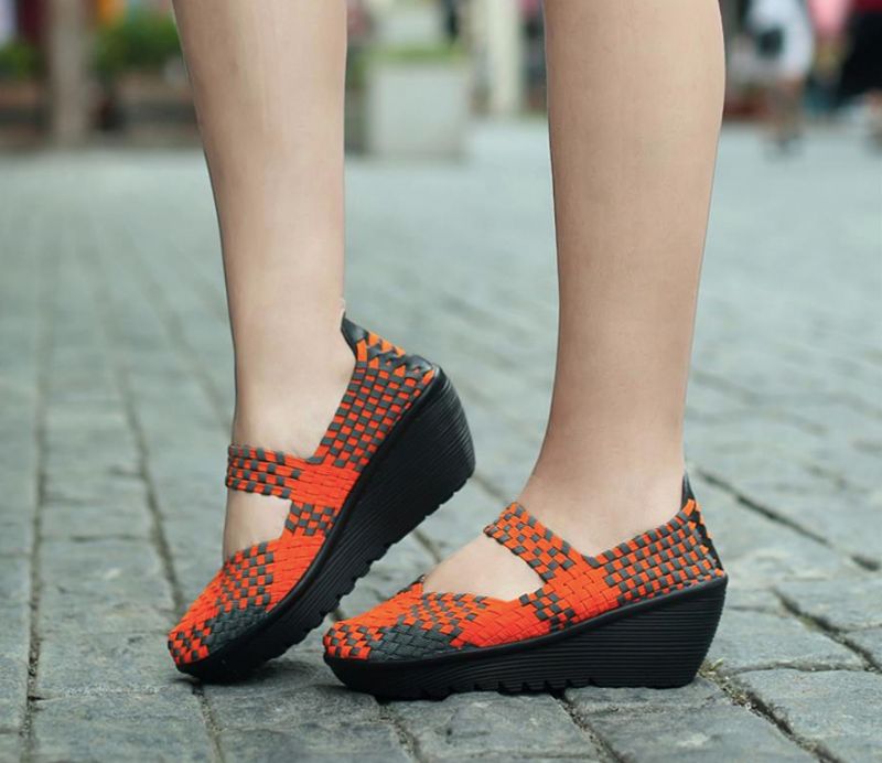 Klinowe Buty Damskie Ashoka - Wielokolorowy