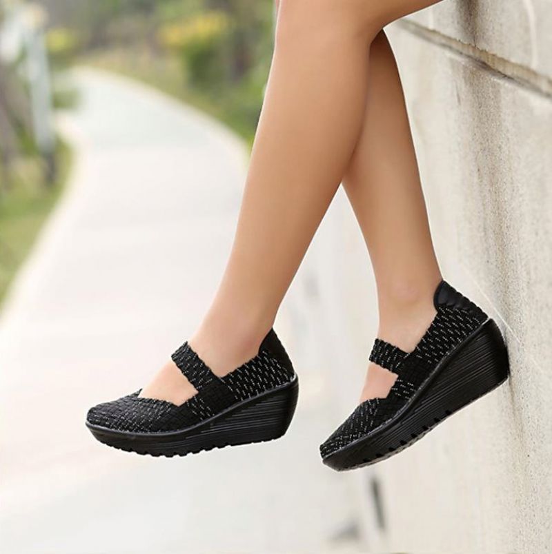 Klinowe Buty Damskie Ashoka - Wielokolorowy
