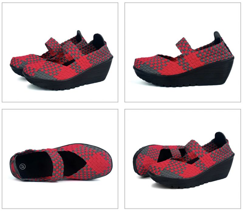 Klinowe Buty Damskie Ashoka - Wielokolorowy