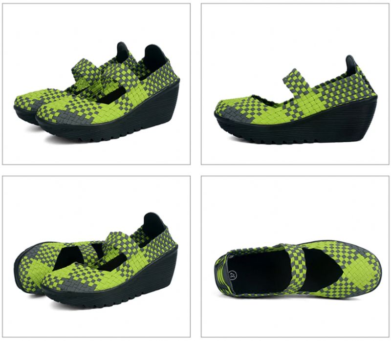 Klinowe Buty Damskie Ashoka - Wielokolorowy
