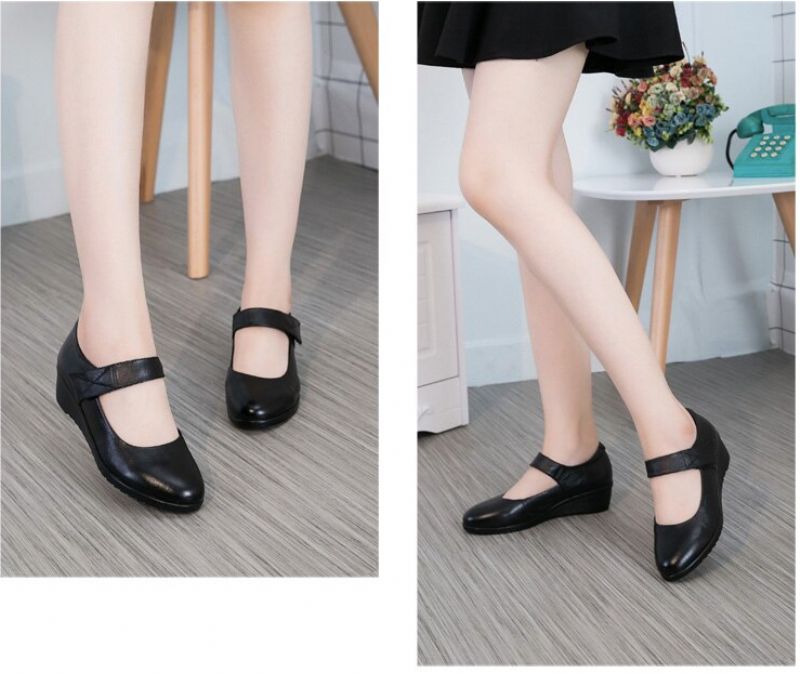 Klinowe Buty Damskie Lua - Niebieski