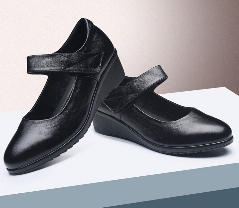 Klinowe Buty Damskie Lua - Niebieski
