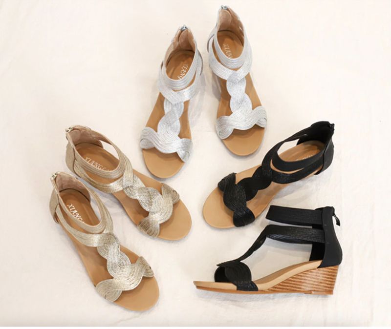 Klinowe Buty Damskie Olga - Idź ld