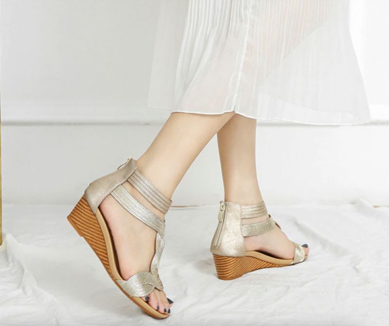 Klinowe Buty Damskie Olga - Idź ld