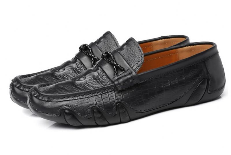 Kluiv Men's Loafer Fashion Shoes - Czerwony
