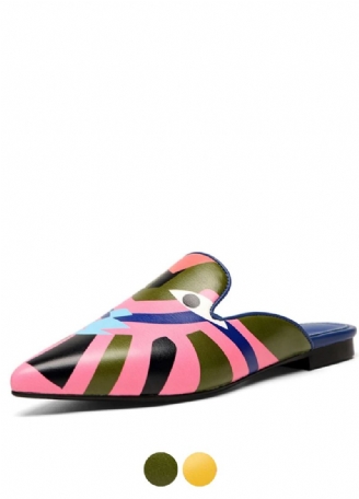 Koky Damskie Buty Z Wąskim Noskiem Z Nadrukiem