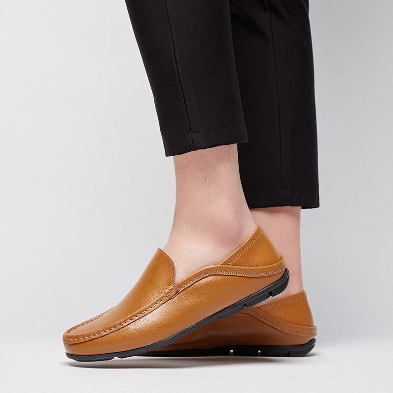 Konan Męskie Mokasyny Buty Codzienne - Żółty
