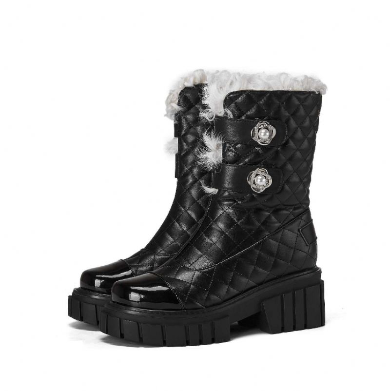 Kristhen Damskie Buty Śnieżne - Biały