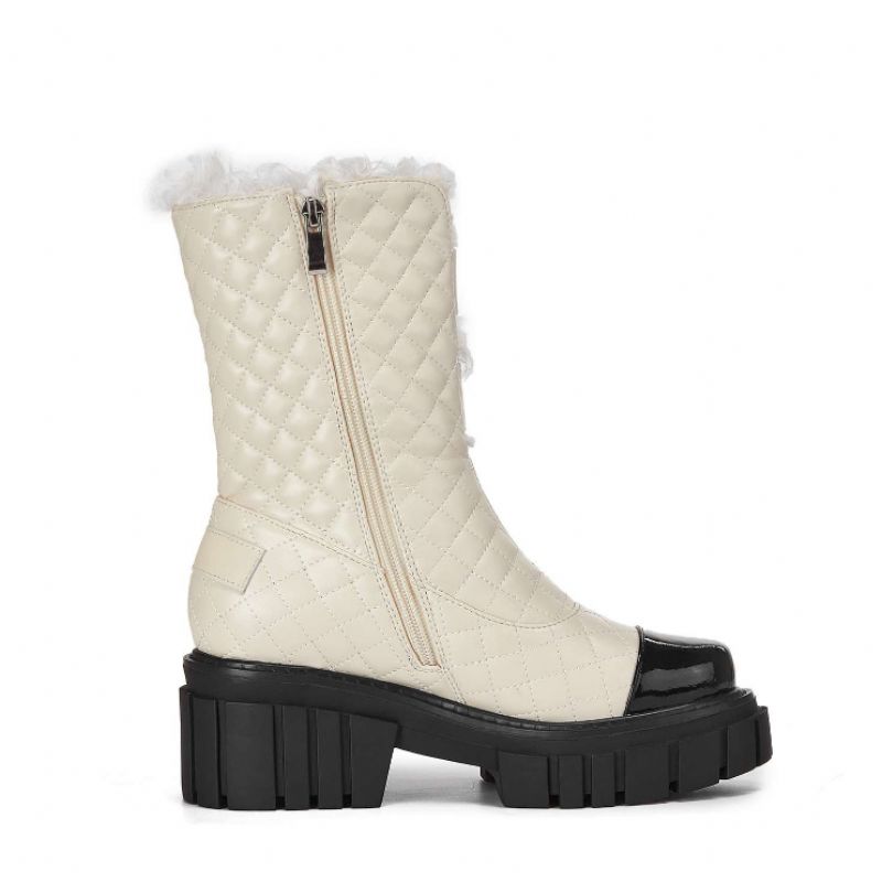Kristhen Damskie Buty Śnieżne - Biały