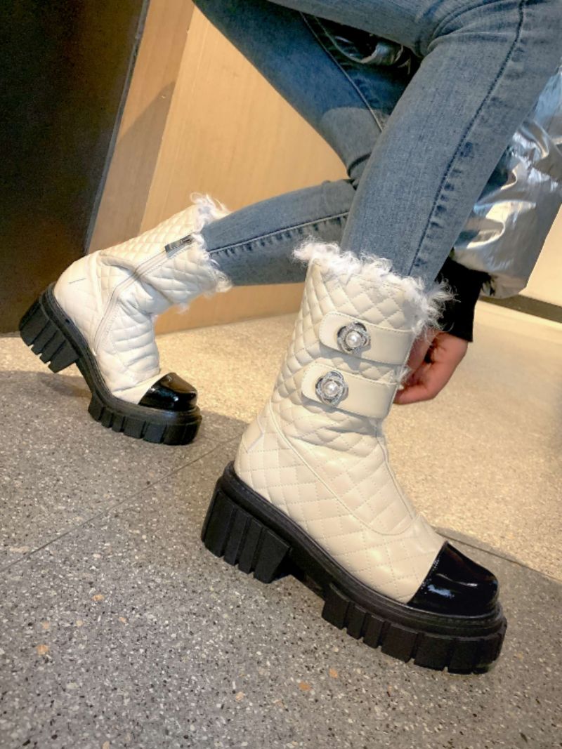 Kristhen Damskie Buty Śnieżne - Biały