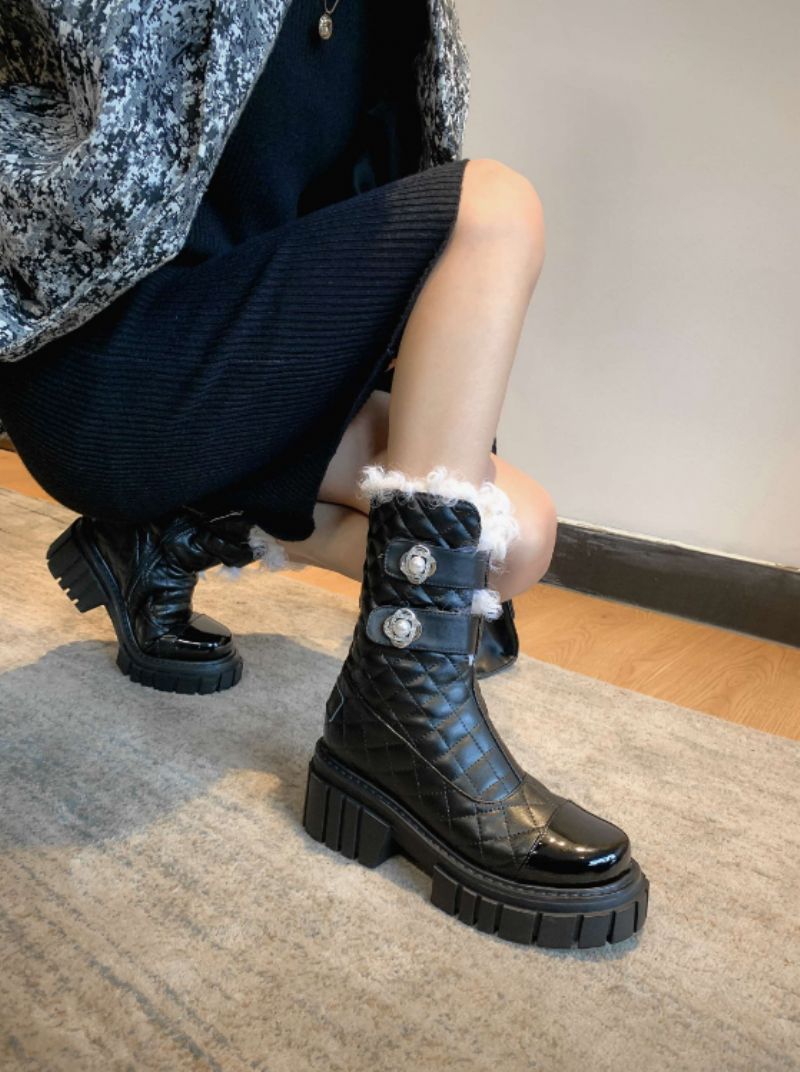 Kristhen Damskie Buty Śnieżne - Biały
