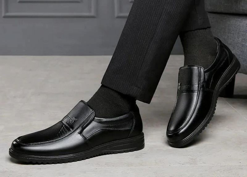 Lancaster Męskie Mokasyny Obuwie Eleganckie - Czarny