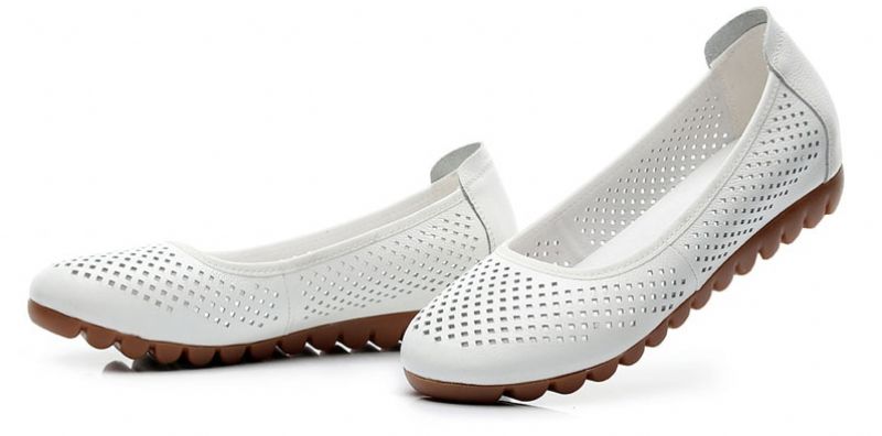 Lariza Damskie Płaskie Buty - Biały