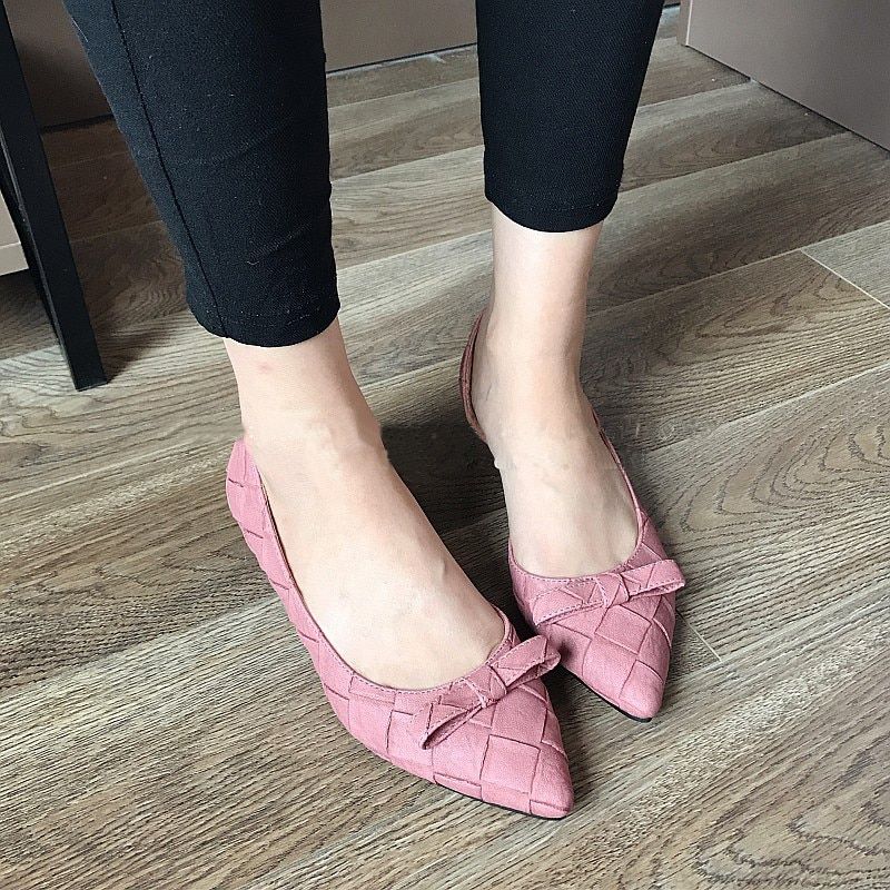Laura Damskie Niskie Płaskie Buty - Czarny