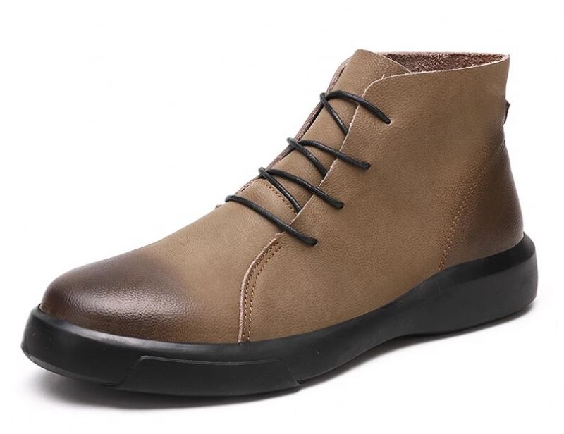 Lazio Męskie Buty Codzienne - Futro Khaki