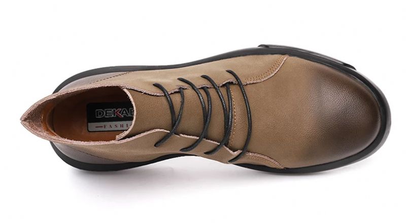 Lazio Męskie Buty Codzienne - Futro Khaki
