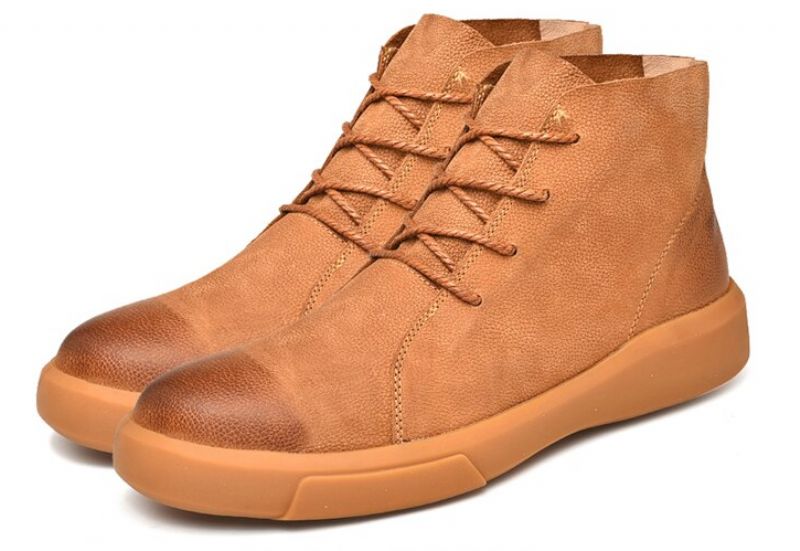 Lazio Męskie Buty Codzienne - Futro Khaki