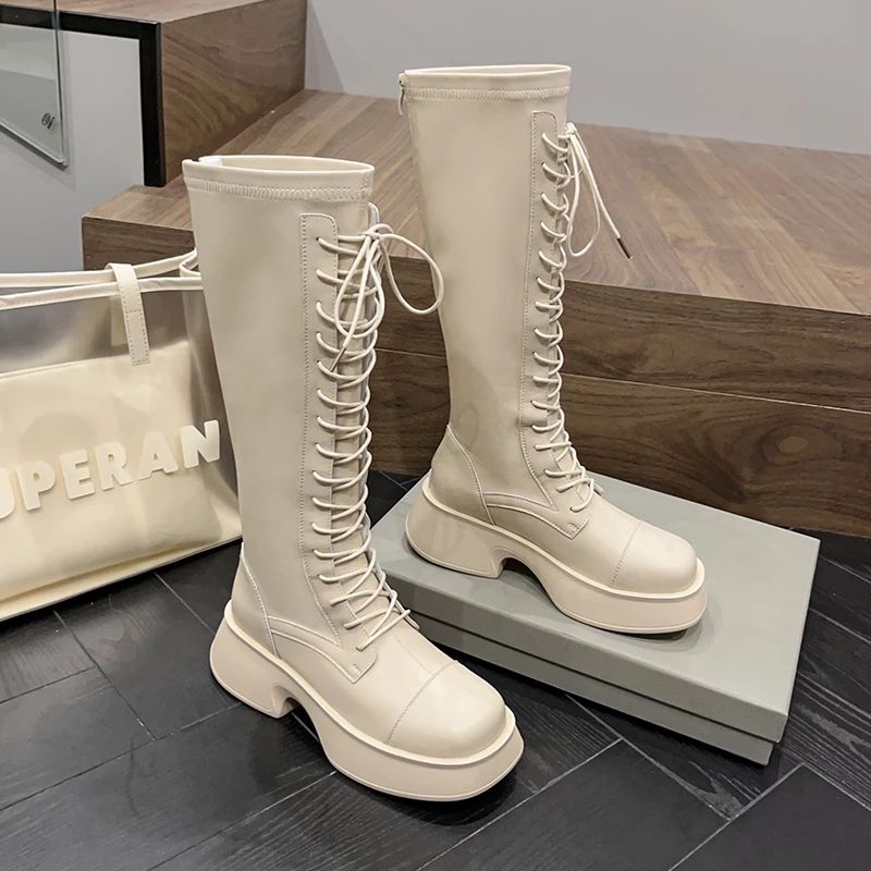 Leivy Damskie Buty Chelsea - Beżowy