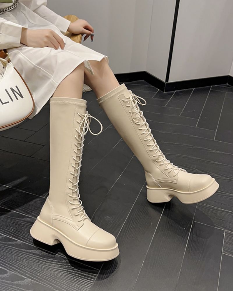 Leivy Damskie Buty Chelsea - Beżowy