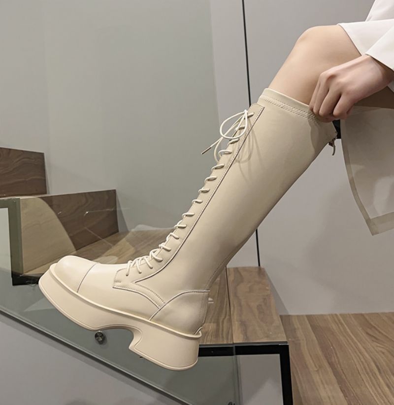 Leivy Damskie Buty Chelsea - Beżowy