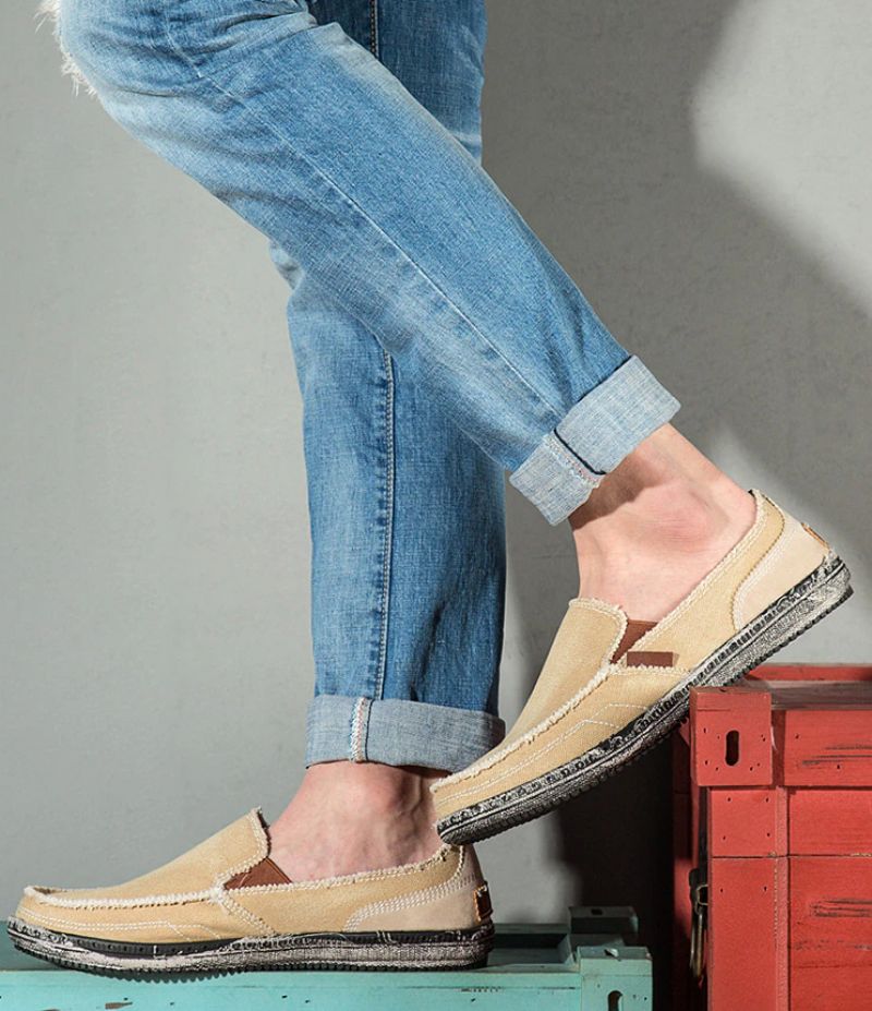 Lenglet Męskie Mokasyny Casual - Niebieski