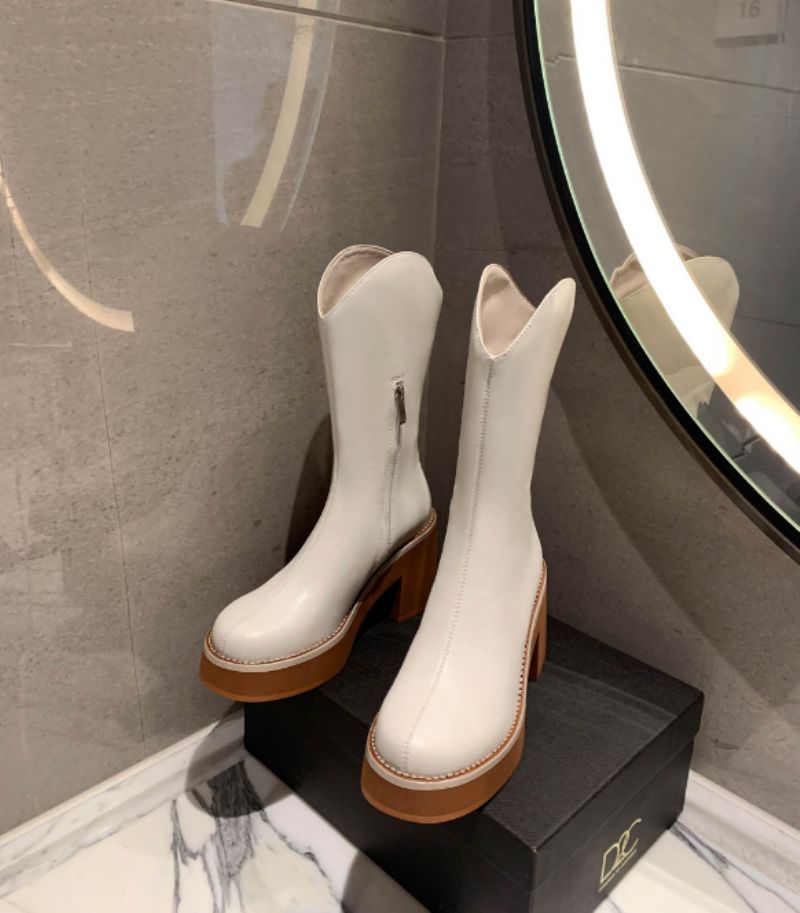Leonarda Damskie Buty Leonela - Beżowy
