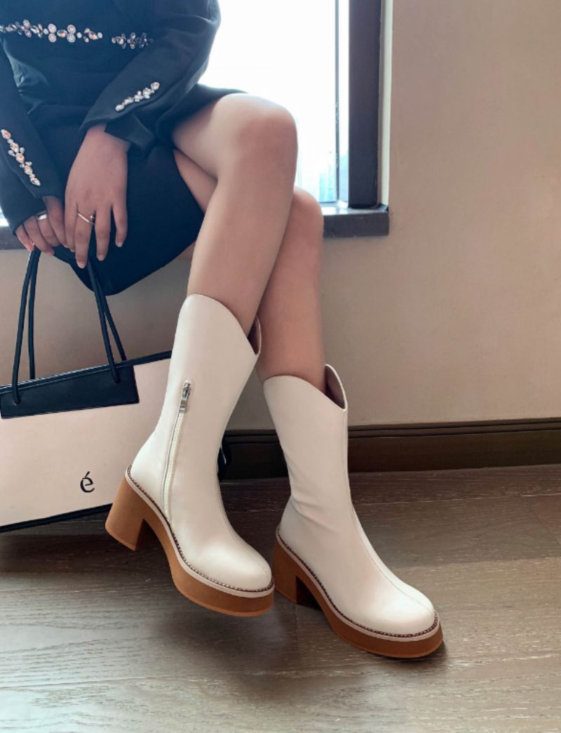 Leonarda Damskie Buty Leonela - Beżowy