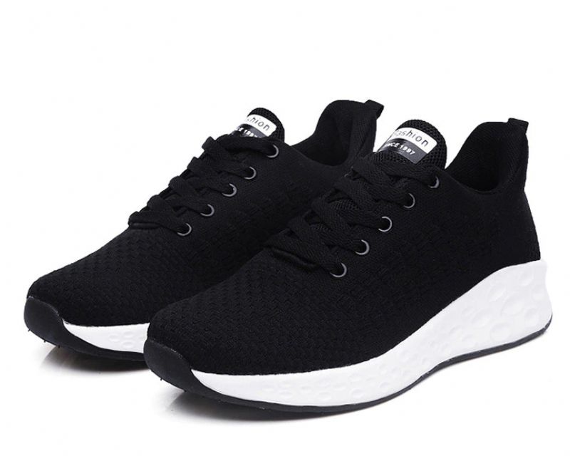 Letty Damskie Trampki Czarne Buty - Czarny