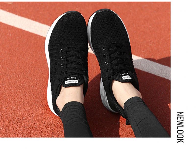 Letty Damskie Trampki Czarne Buty - Czarny