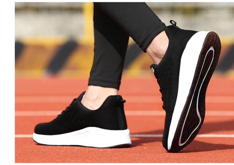 Letty Damskie Trampki Czarne Buty - Czarny