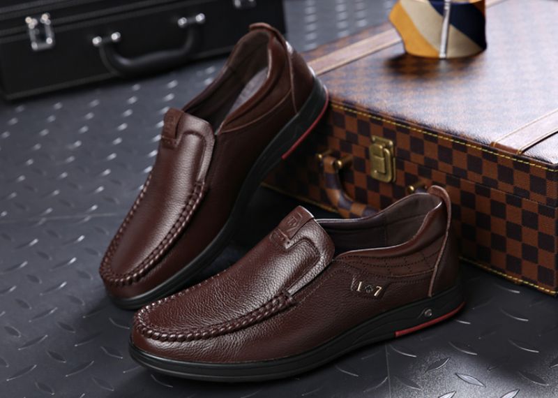 Libano Męskie Mokasyny Casualowe Buty - Czarny