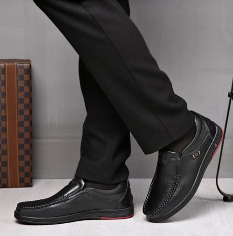 Libano Męskie Mokasyny Casualowe Buty - Czarny