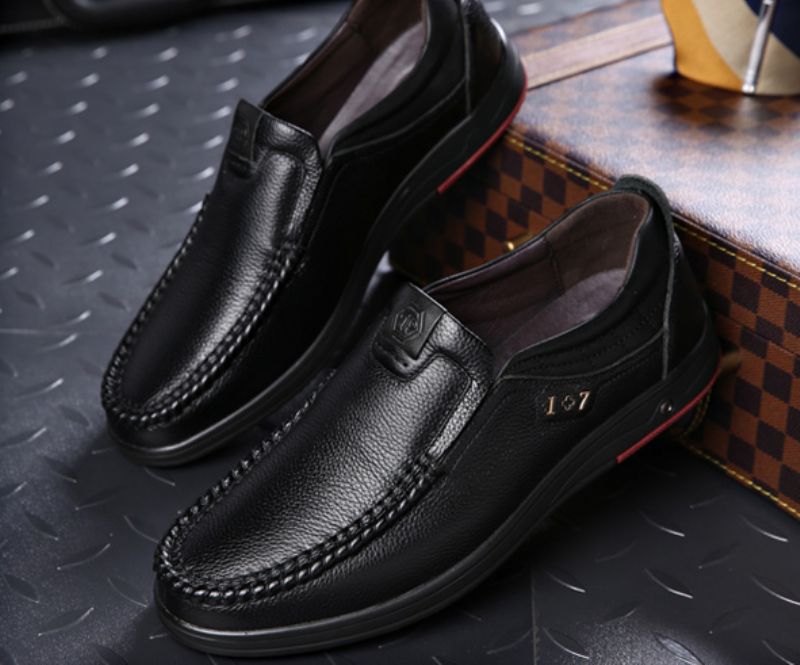 Libano Męskie Mokasyny Casualowe Buty - Czarny
