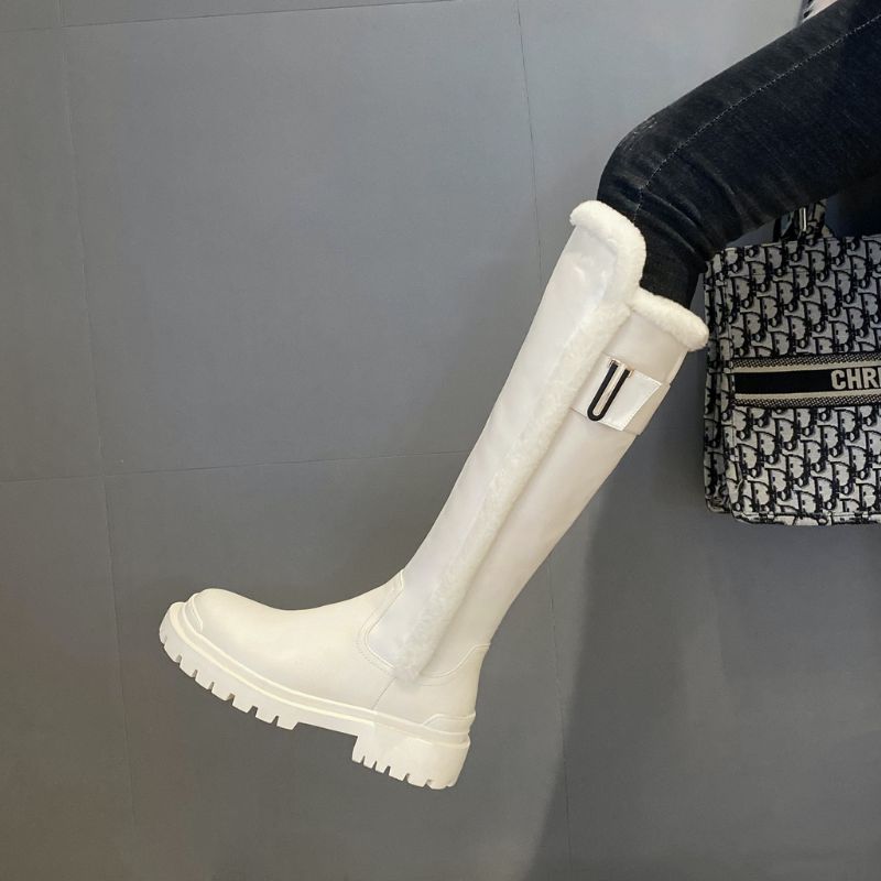 Linda Damskie Buty Śniegowe - Beżowy