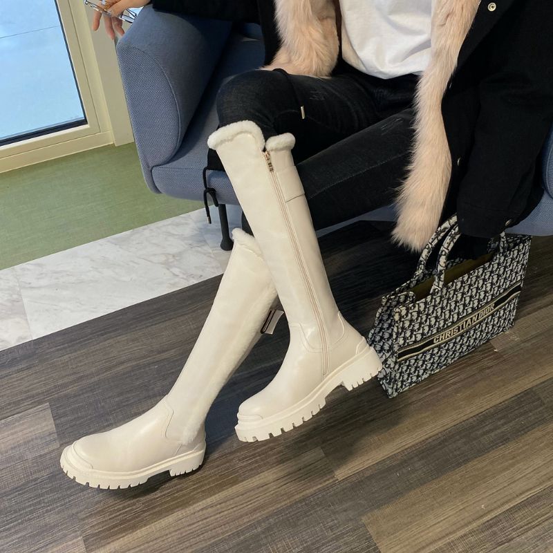 Linda Damskie Buty Śniegowe - Beżowy