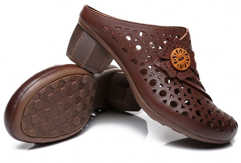 Lindy Damskie Clogs - Brązowy