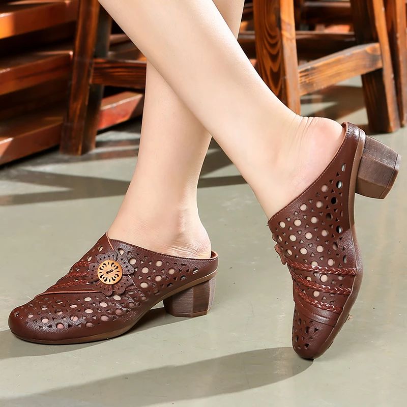 Lindy Damskie Clogs - Brązowy