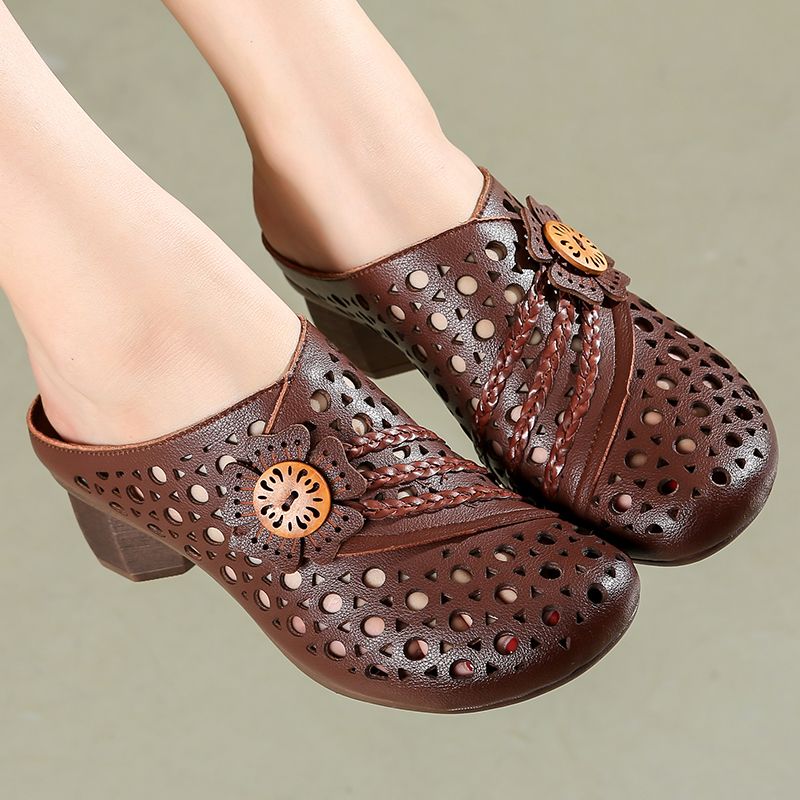 Lindy Damskie Clogs - Brązowy